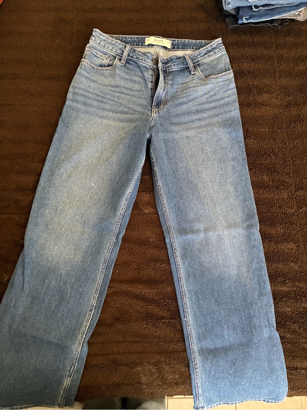 Hollister Curvy High-Rise Dad Jeans - Light Blue